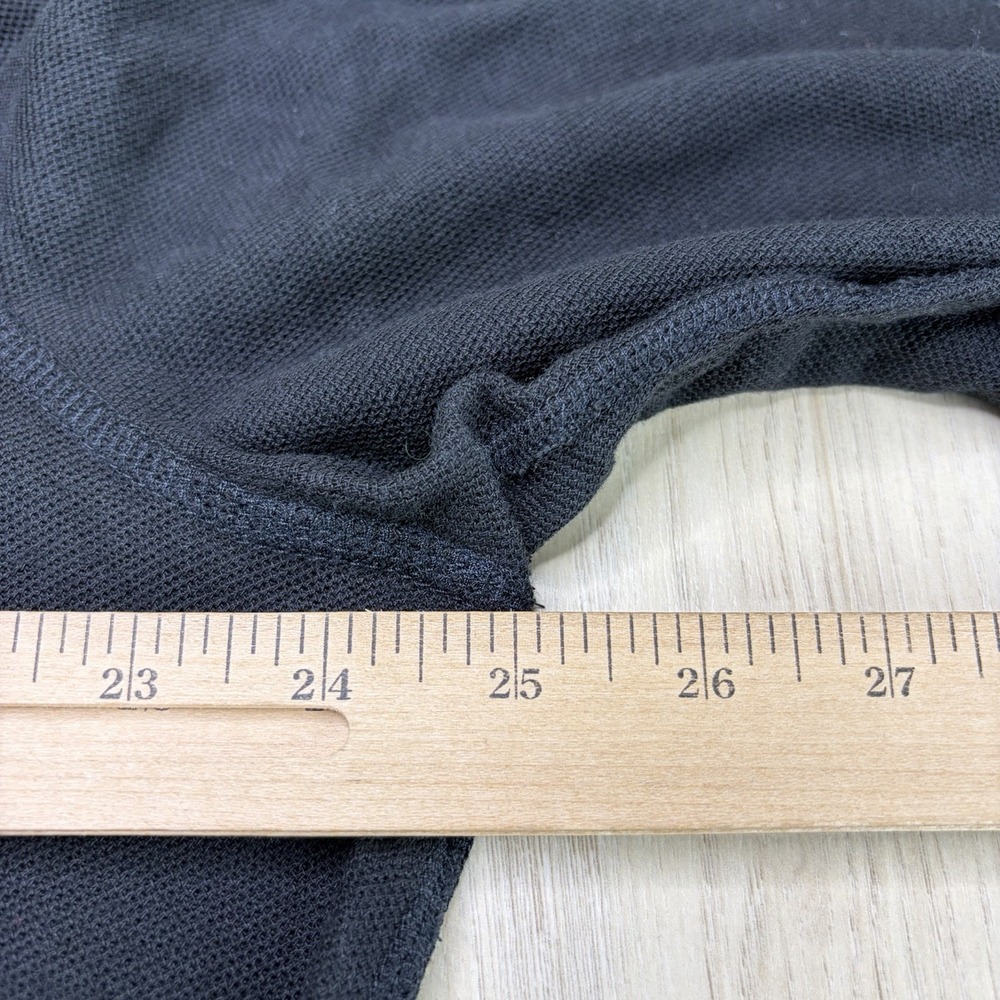 RLX Ralph Lauren Men's Pullover Mock Neck Hoodie Black Orange Trim Size Large - Picture 9 of 16